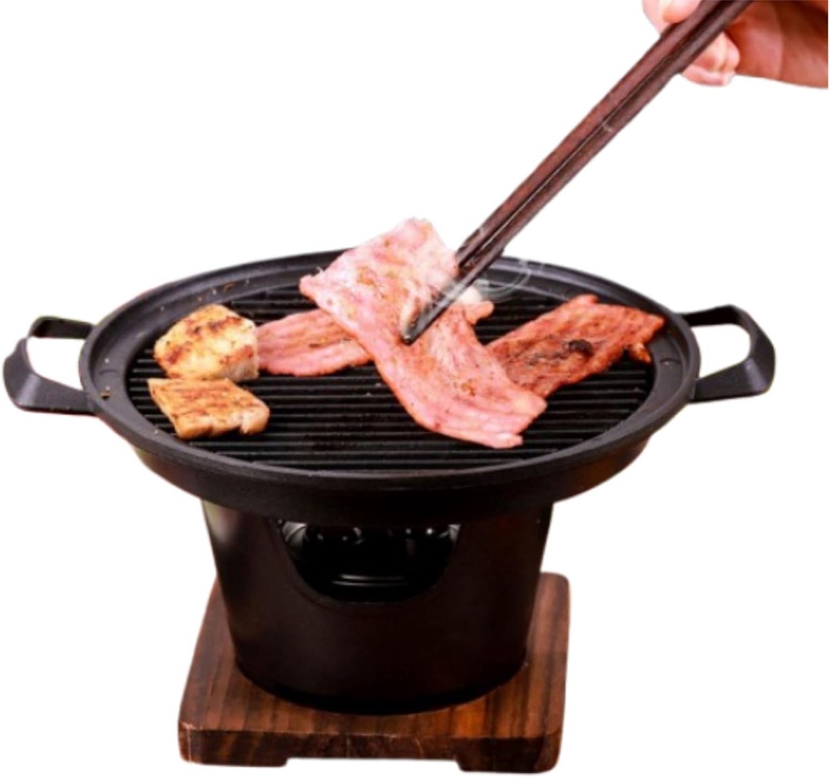 SnelShoppen - BBQ Houtskool Grill, Yakiniku Tafelgrill Draagbare Grill Koreaanse Barbecue Grill Antiaanbak Japanse Hibachi Grill Draagbare Houtskool K