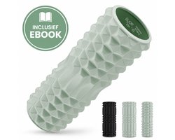 Ryce® Foam Roller & Ebook - Massage - Triggerpoint - 33cm - Medium - Yoga - Pilates - Fitness - Mintgroen