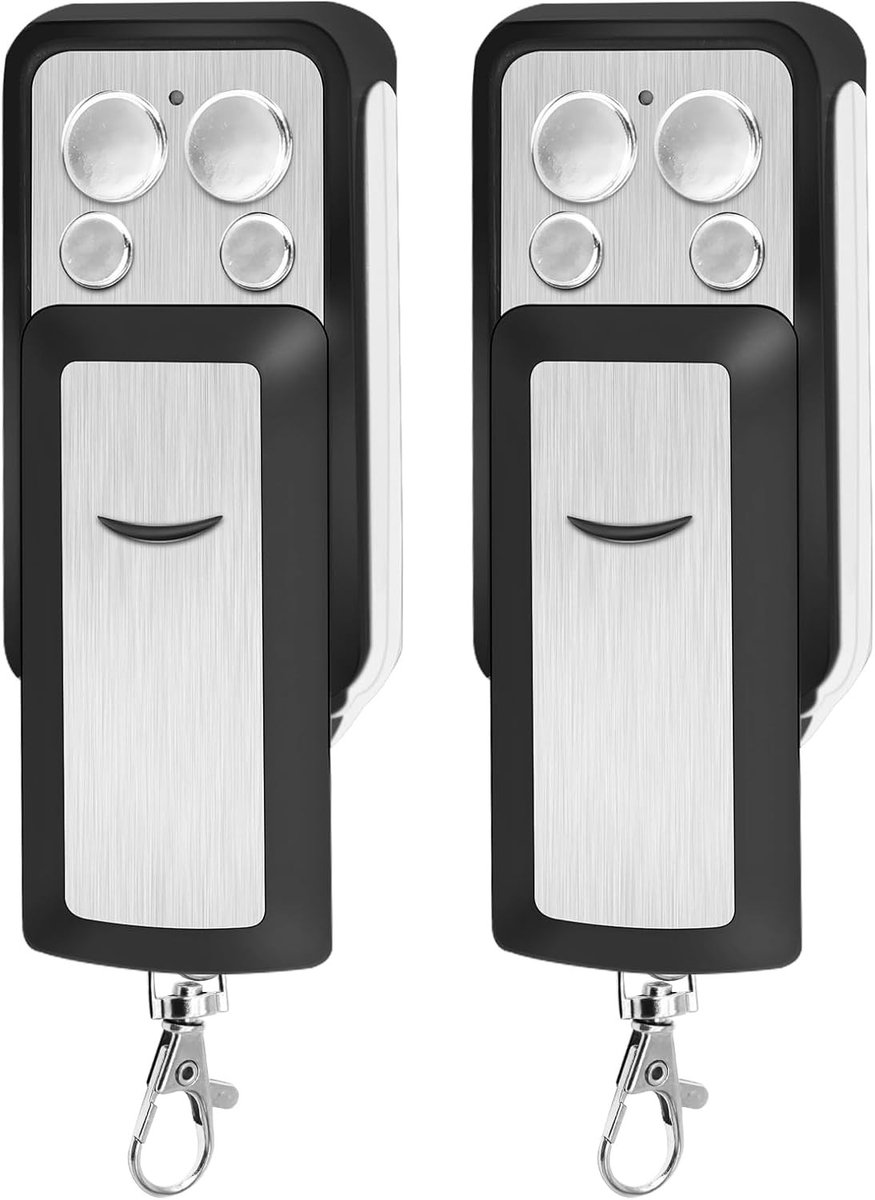 Vervangende Afstandsbediening voor Garagedeuren, Geschikt voor Summer Slider en Pro+ Drives, 2 Stuks, Inclusief Batterijen