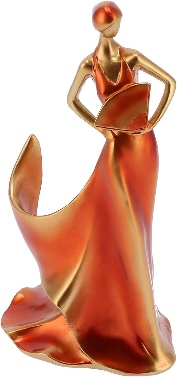 SnelShoppen - Elegante Wijnfleshouder Vrouwenfiguur, Decoratieve Resin Wijnrek voor Keuken, Eetkamer en Bar, Duurzaam en Stijlvol voor Feesten en Deco