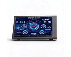 SnelShoppen - 3.5" IPS USB Mini Scherm, PC Sensor Paneel Display, 320 x 480 Computer Temperatuur Monitor, Draagbaar PC Temperatuur Display voor CPU RA