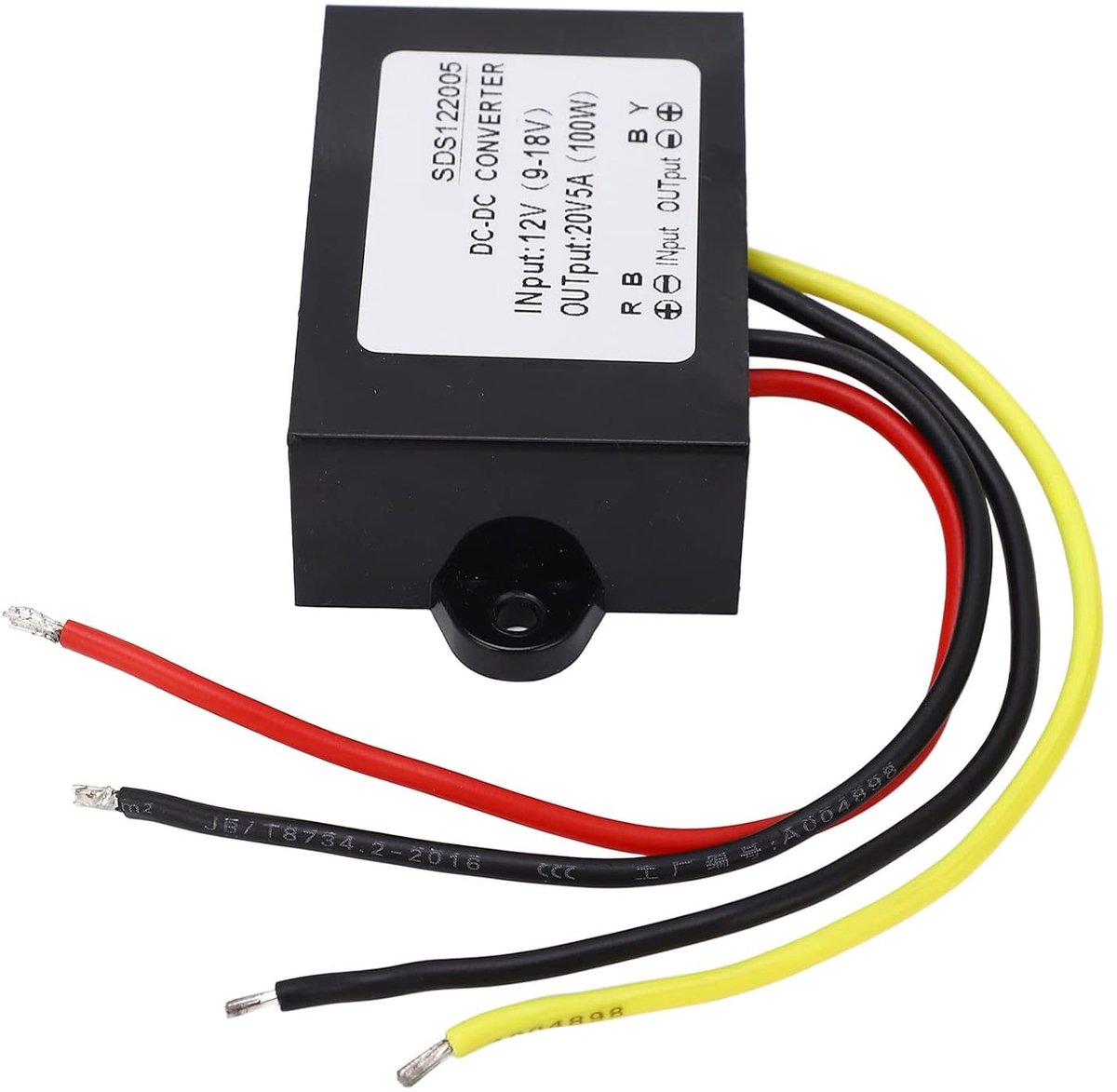 SnelShoppen - DC Boost Module 12V naar 20V 5A Step Up Converter IP67 Waterproof Transformator met Meervoudige Bescherming en Compacte Behuizing