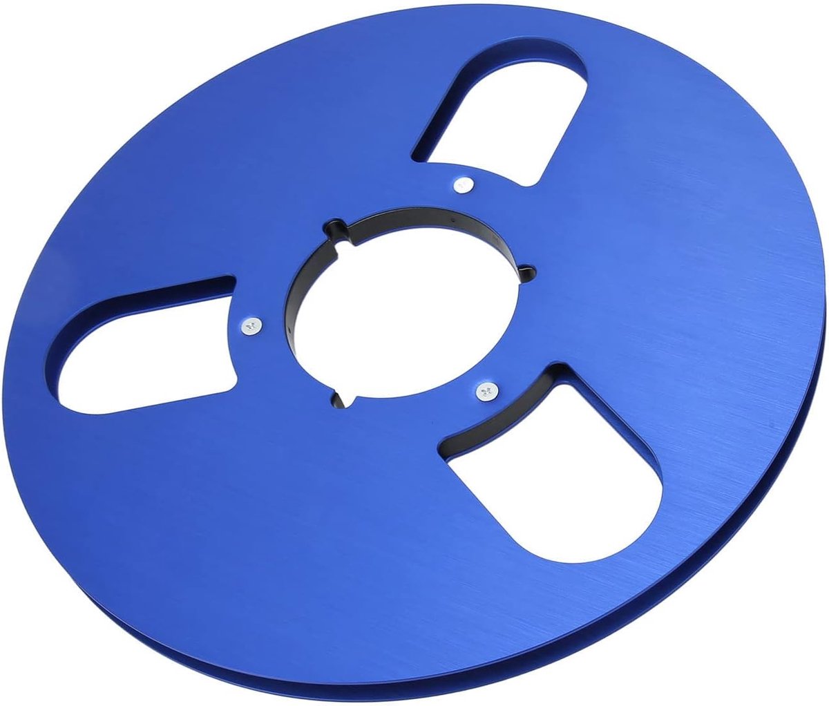 SnelShoppen - 1/4 Inch 10.5 Inch Lege Tape Reel, Opname Takeup Reel, Professionele Aluminium Tape Reel Voor Reel-to-Reel Spelers (BLAUW)