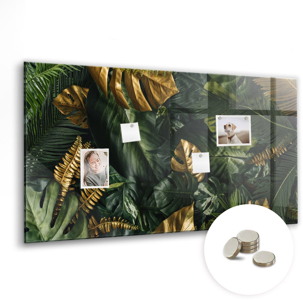 Coloray Glazen Magneetbord - Magnetisch Bord Citroenen - 120x60 cm - Groente Magneetbord - Magnetic Board - Keuken Decoratie