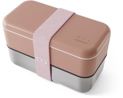 Monbento Sense Original Bentobox - Lunchbox - 1,2 L - RVS & Kunststof - Roze