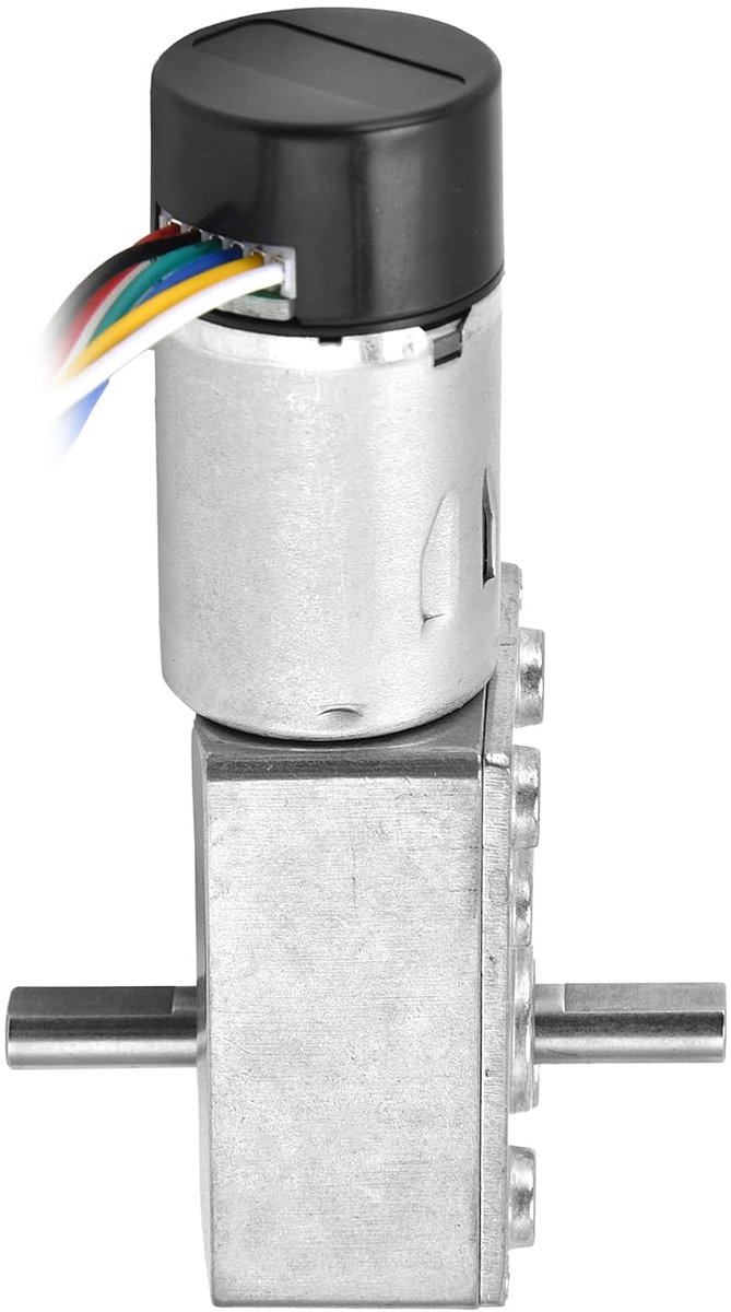 SnelShoppen - Gear Motor met Dubbele As, JGY370 6V DC Motor met Hoge Koppel, Mini Turbine 6V Tandwielmotor, Elektrische Motor 40RPM Wormtandwiel