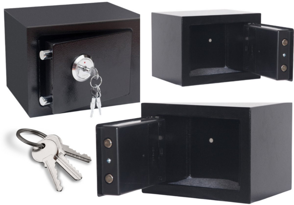 Home Sleutelkluis Staal Zwart 35x25x25cm