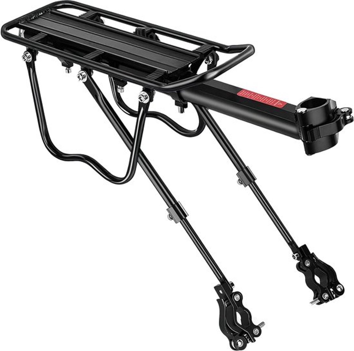 Verstelbaar Aluminium Fietsendrager Set voor Mountainbikes (24-29 Inch) met Reflector en Snelle Montage, Geschikt voor Diverse Fietsen