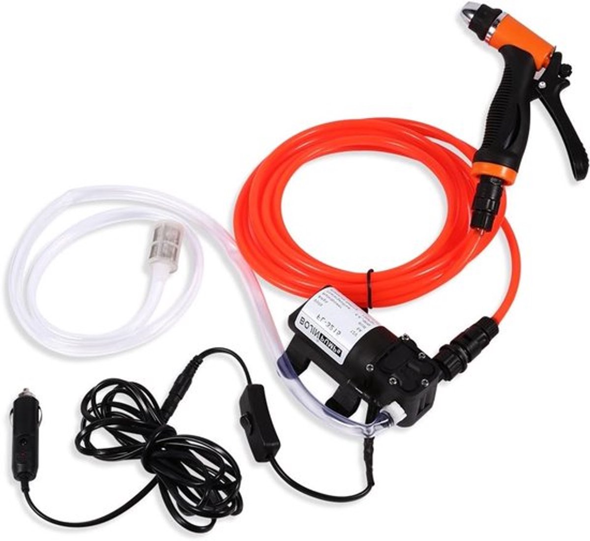Draagbare hogedrukreinigingsmachine, 12V elektrische autowasmachine, krachtige reinigingskit voor auto en tuin, waterpomp en hogedrukreiniger voor veelzijdig gebruik