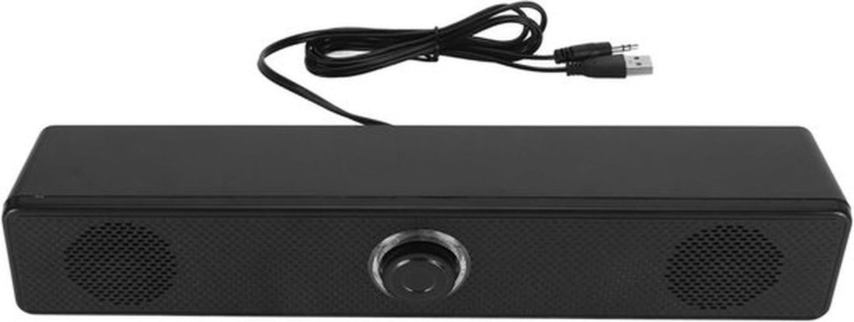 Krachtige USB-aangedreven computer speakers met stereo geluid, volume regelaar en heldere geluidskwaliteit voor desktop, laptop en tablet
