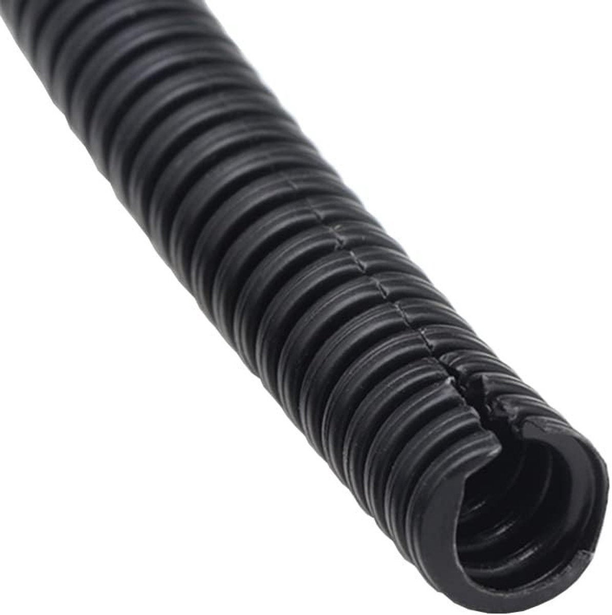 Ribbelbuis voor Kabelbescherming - Zwart - 3 meter - Polyethyleen Flexibele Buis - Voor Auto en Huishoudelijk Gebruik