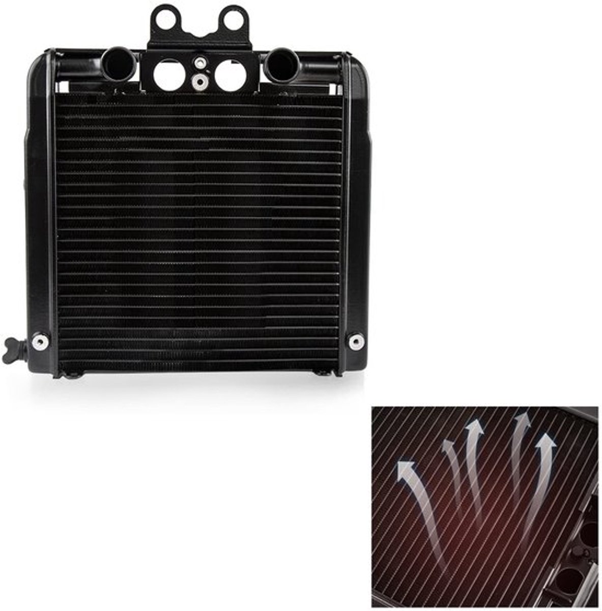 Oliekoeler Radiator - V-Rod Koeling - Robuuste Constructie - Geschikt voor Harley - Efficiënte Temperatuurregeling - Perfect voor V...