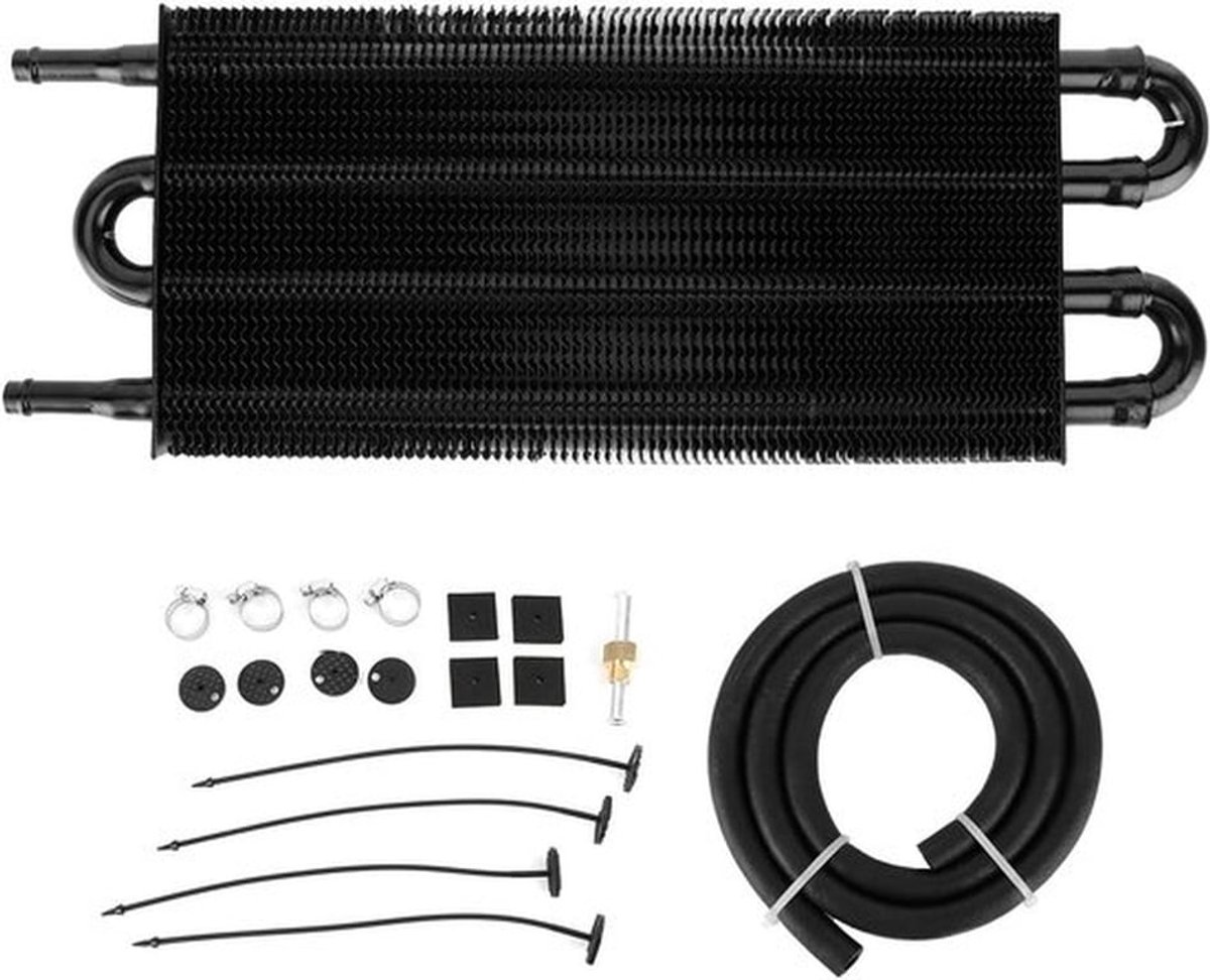 Oliekoeler 4 Rijen Aluminium - Universele Radiator - Transmissie Koeling - Motorolie Koeling - Accessoires - Hoogwaardig Materiaal