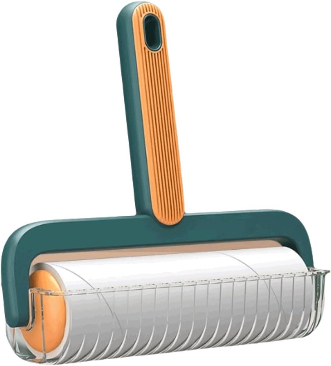 Lichtgewicht Pluizenroller - Kledingroller Ontpluizer - Kleding Reinigen - Met Transparant Deksel - 203 x 12 cm - Wit Beige Groen