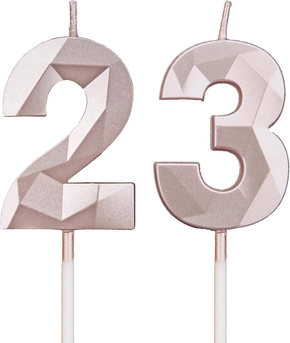 23rd birthday candles birthday candles for cakes birthday decoration birthday,candles numbers birthday happy,birthday - ShopVlot