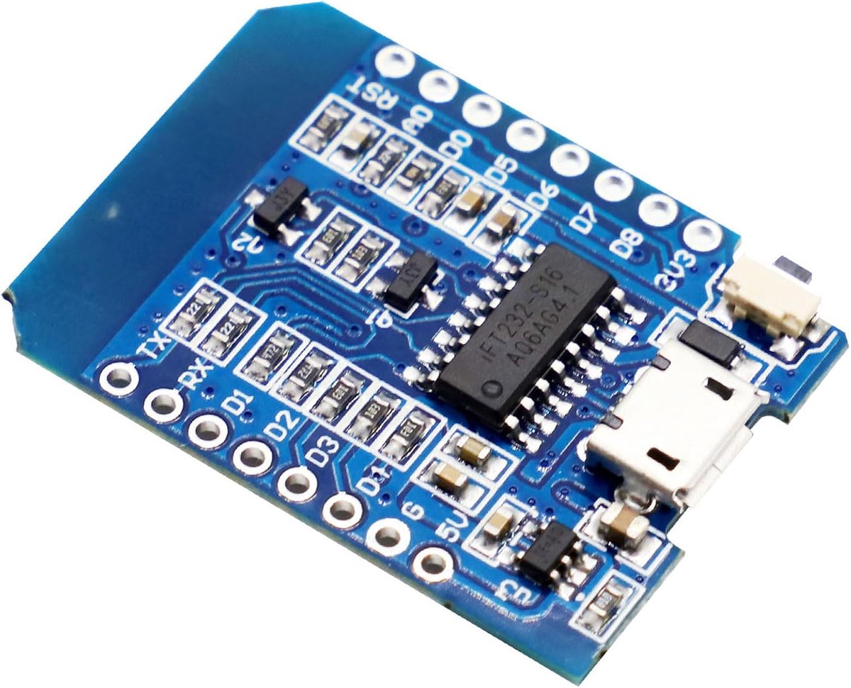 ESP ontwikkelbord mini NodeMCU WiFi - ESP-12F CH340G - micro USB aansluiting - ideaal voor IoT projecten - ShopVlot