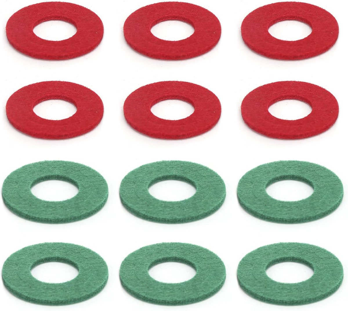 SnelShoppen - 12 Stuks Accu Terminal Wasmachine, Accu Terminal Bescherming, Groene Accu Terminal Wasmachine, Beschermmat voor Kabel - Rood en Groen