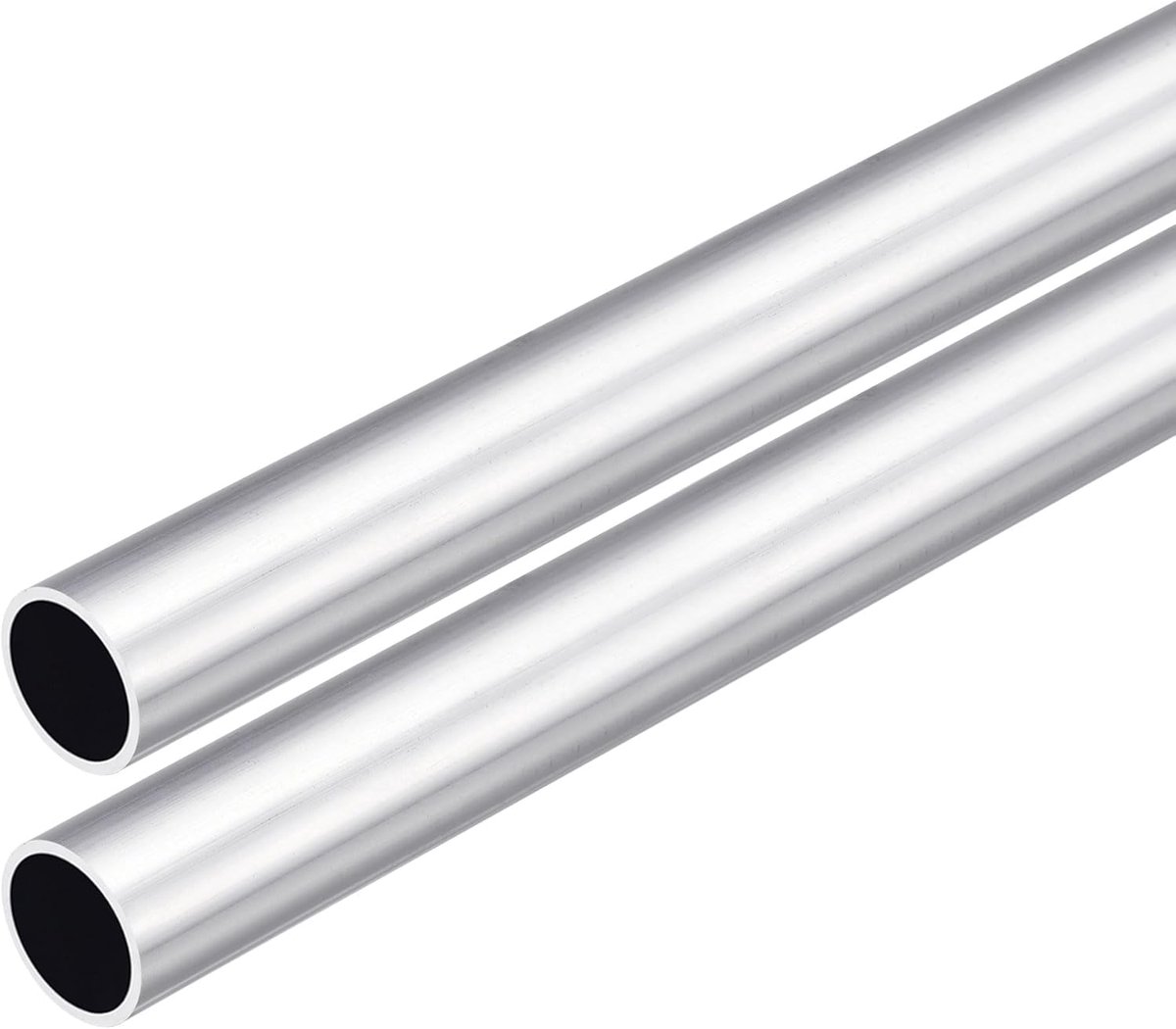 SnelShoppen - 2 Stuks Aluminium Ronde Buizen (14mm OD x 12mm ID) 6063, 300mm Lengte, Industrieel Metaal voor Constructie, DIY Projecten en Meubelbouw