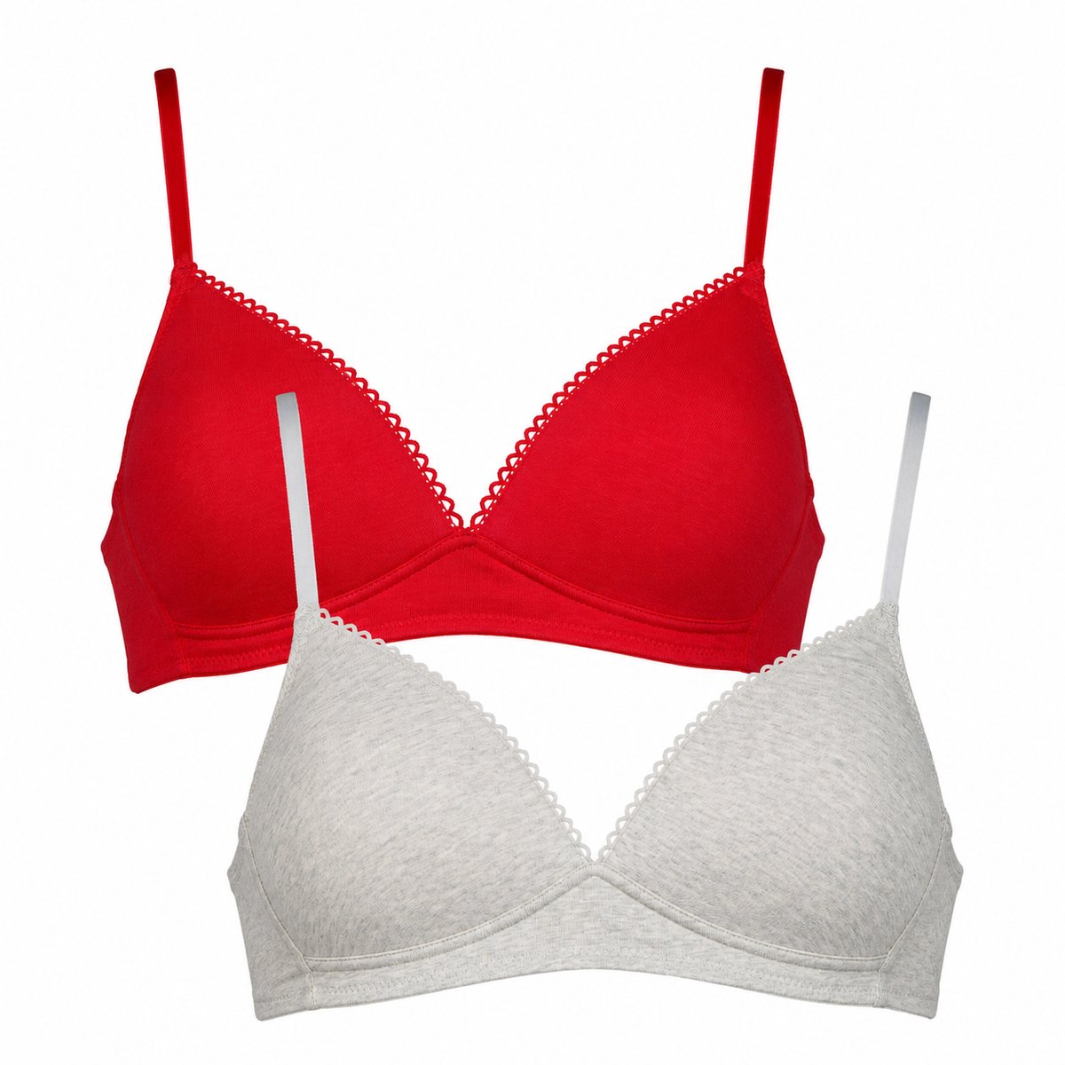 After Eden My Basic 2-pack Dames Beha - Grijs/Roze - Maat 65 B