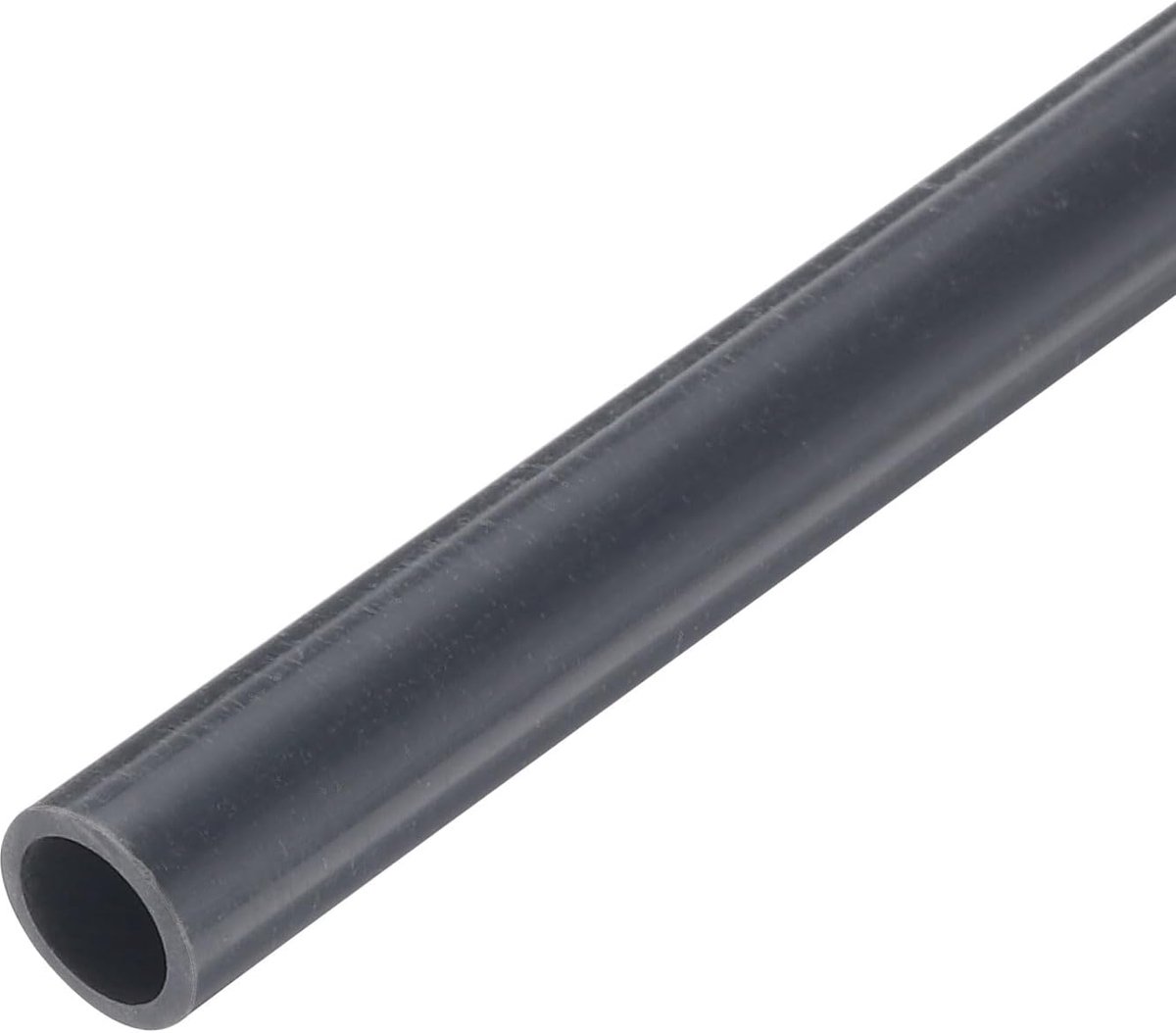 SnelShoppen - PVC Rigid Tube 7mm ID 9mm OD 9" Lengte Donkergrijs Hoog Impact voor DIY, Kabels, Hookah en Outdoor Gebruik