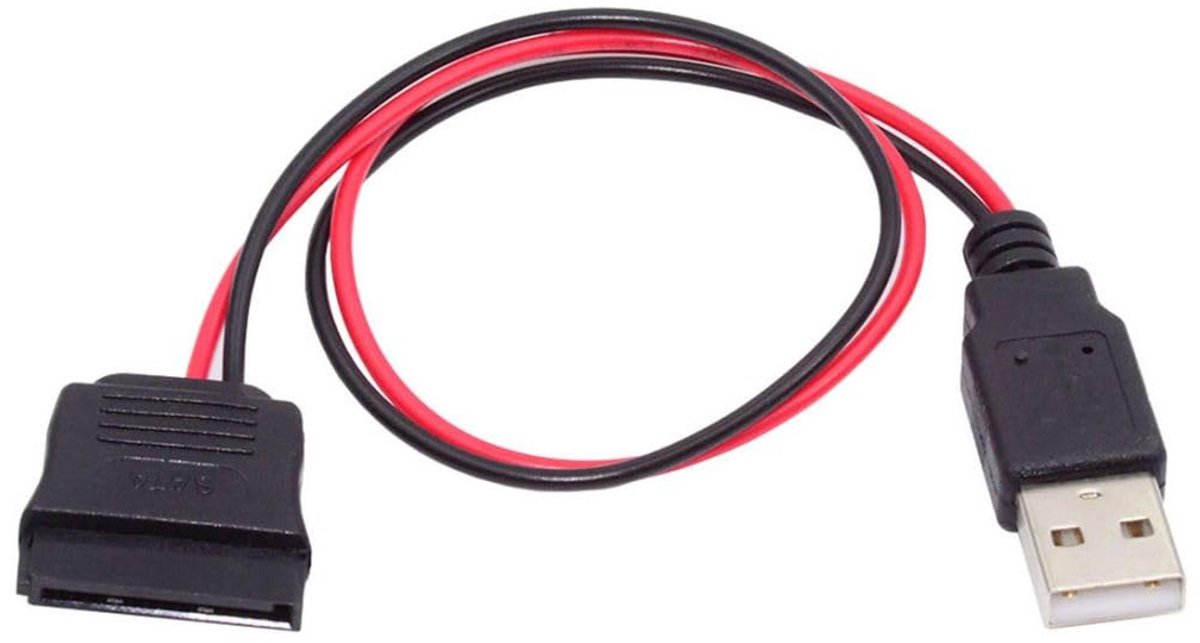 SnelShoppen - SATA 15Pin naar USB 2.0 Kabel met 5V 2A Voeding voor 2.5 Inch SATA HDD SSD Hardeschijf Koppeling