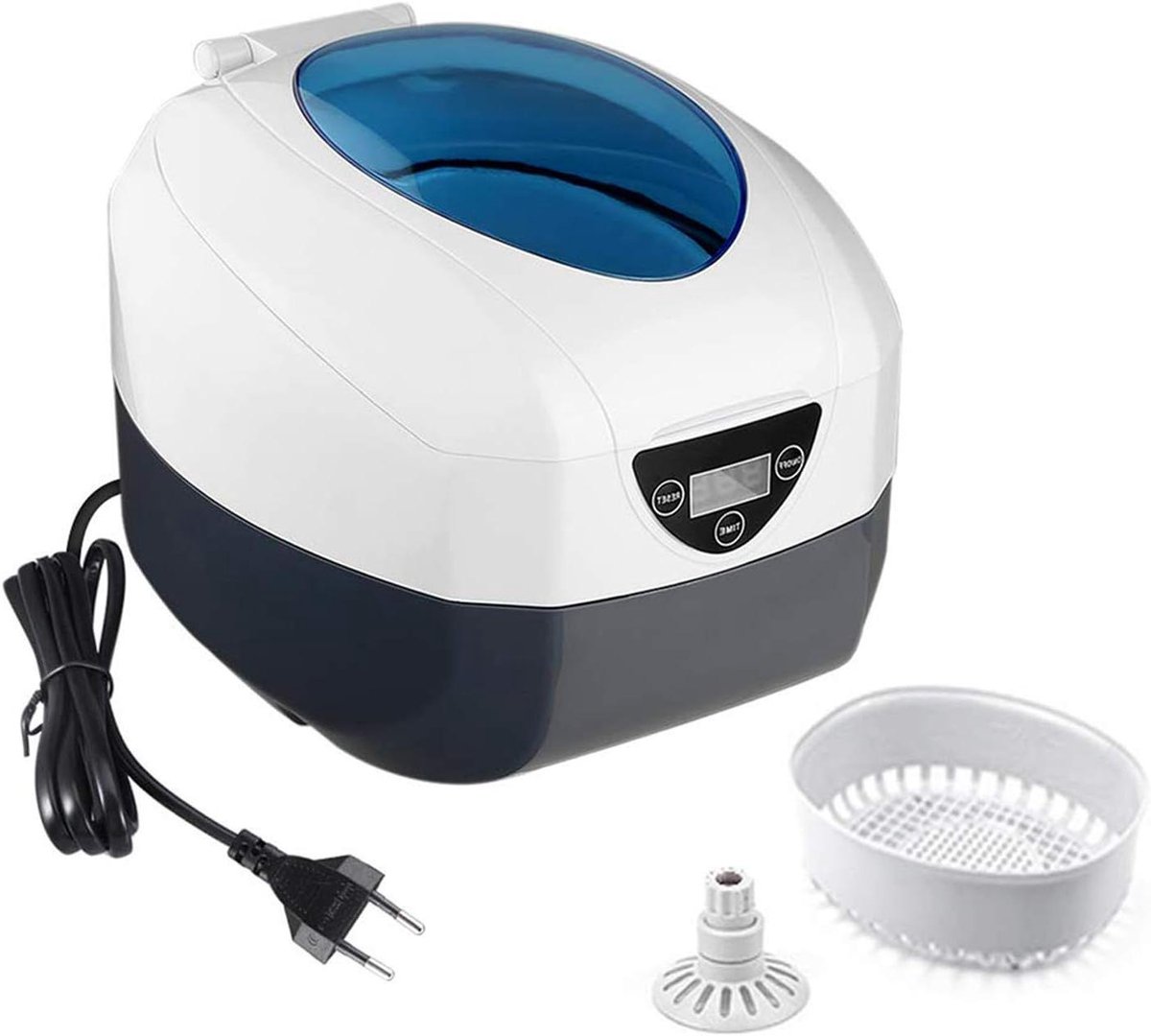 Ultrasone Reiniger - Reinigingsapparaat Digitaal - Voorwerpen Reinigen - 40.000 Hz Frequentie - 750 ml - Zilver
