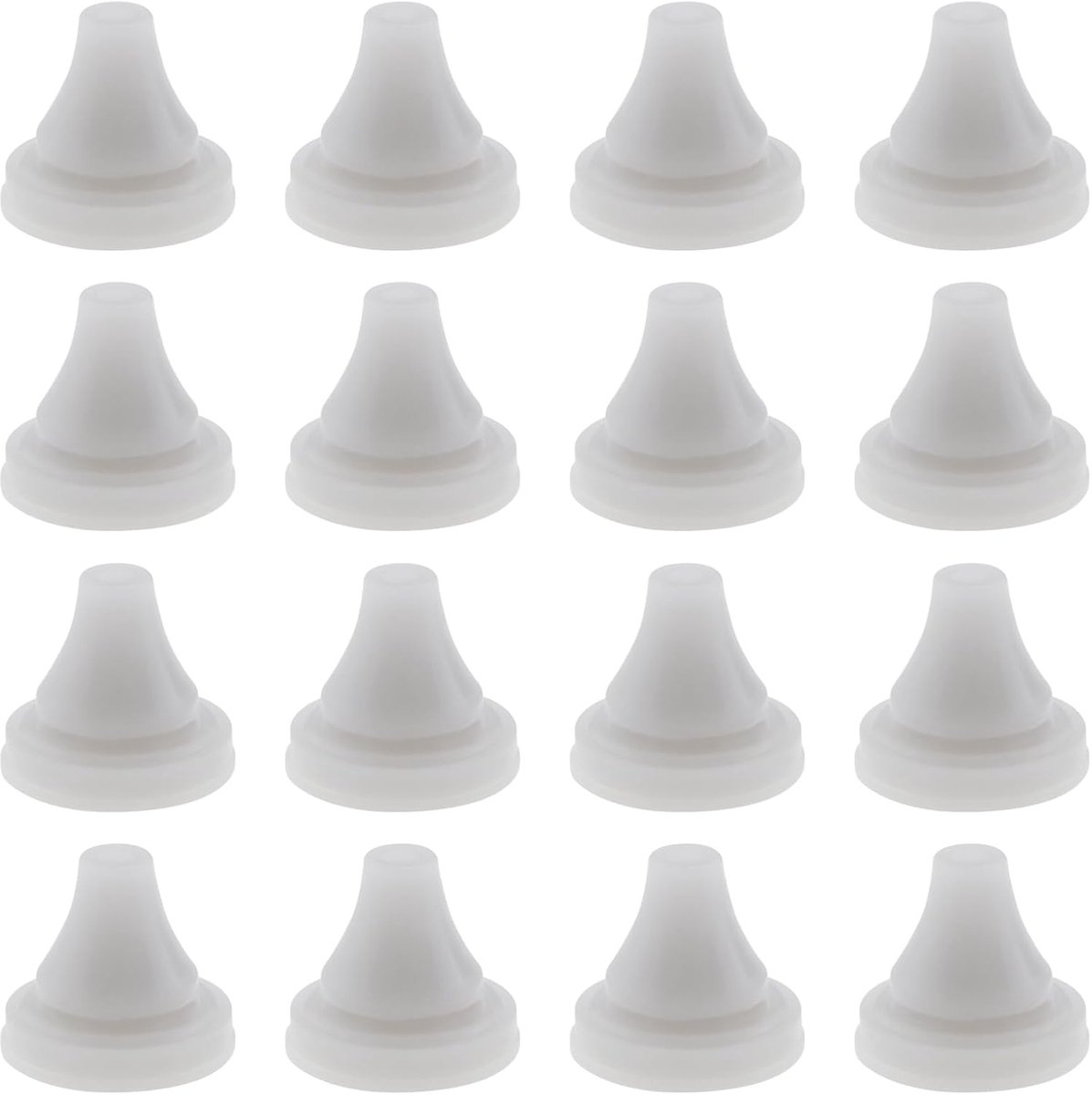 SnelShoppen - 50 Stuks Douchekop Siliconen Nozzles, Geschikt voor Douchegat, Diameter 4 mm, Grijs, Duurzaam en Robuust voor Langdurig Gebruik