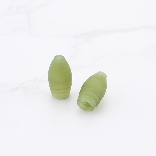 Dailygoods- Rubber Connectors 30x Groen - Elastische Connectoren - Duurzaam Rubber - Veilig Vergrendelingsmechanisme - Geschikt voor Visgerei - Afmetingen 11x5.5mm - Stopper van Dailygoods — afbeelding 3