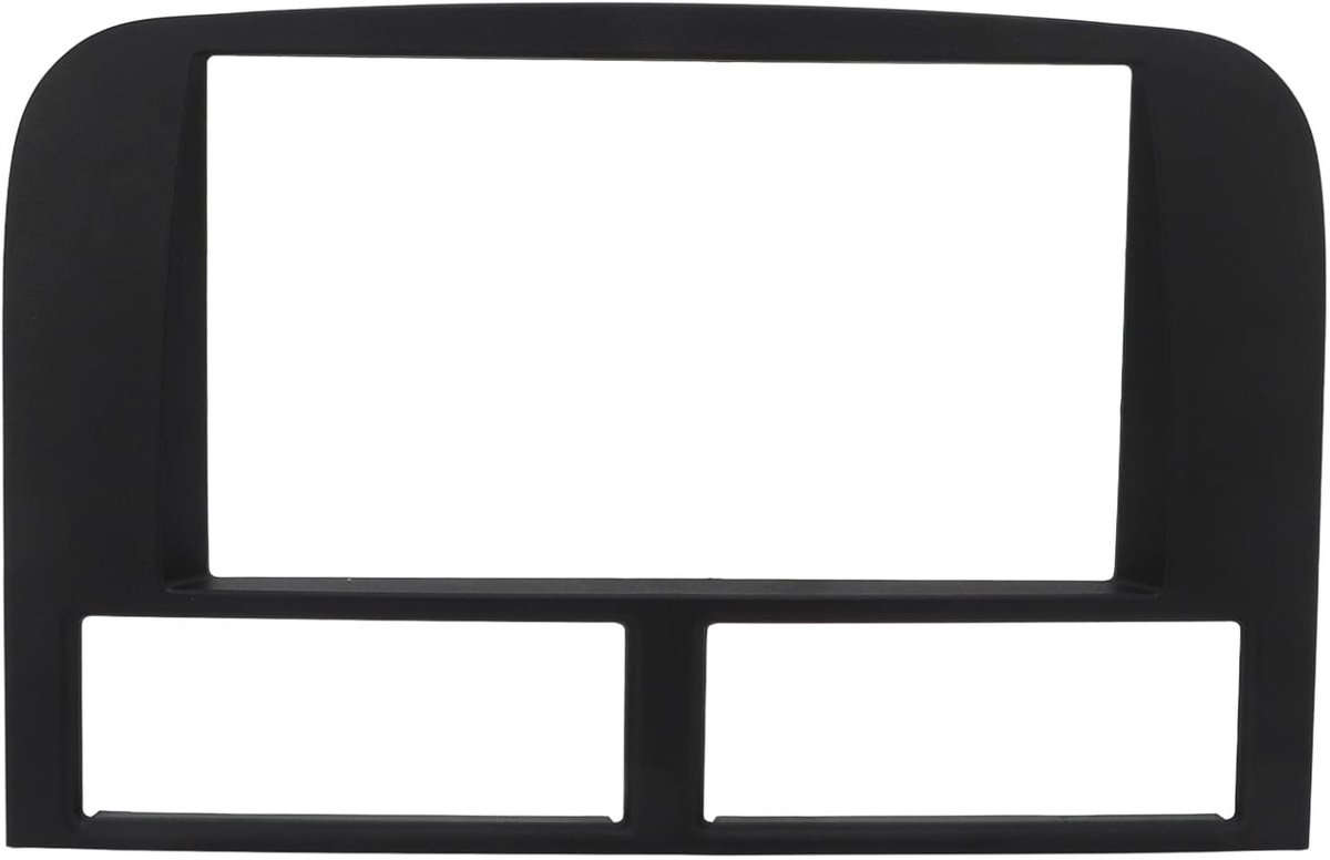 SnelShoppen - Finishing Set Dashboard Installatie 2 Din Stereo Radio Rand Vervanging GRAND CHEROKEE 1999-2004 - Perfecte Pasvorm, Textuur Zwart, Luxe