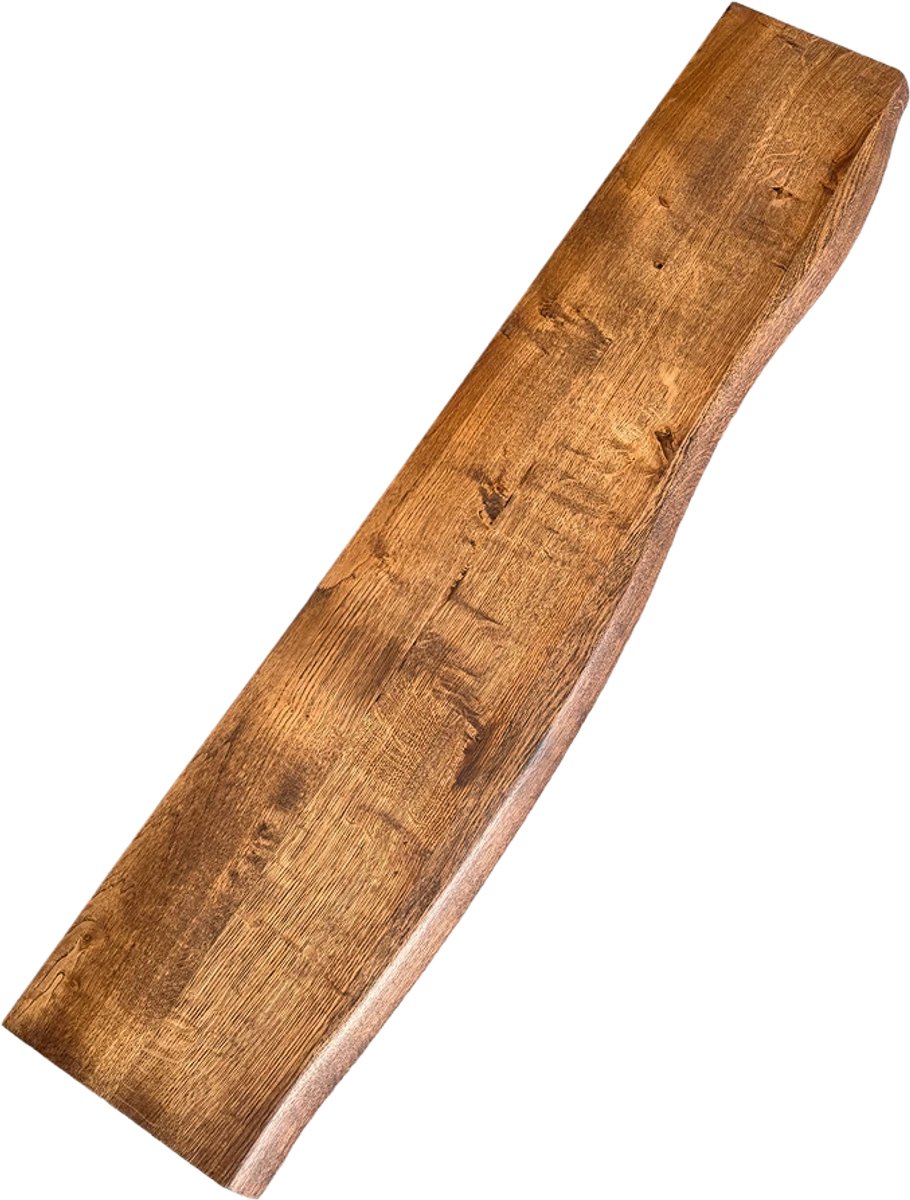 Tverdi Wandplank 100% massief eik - Onda- 120x25x3cm - Old Brown - Tverdi
