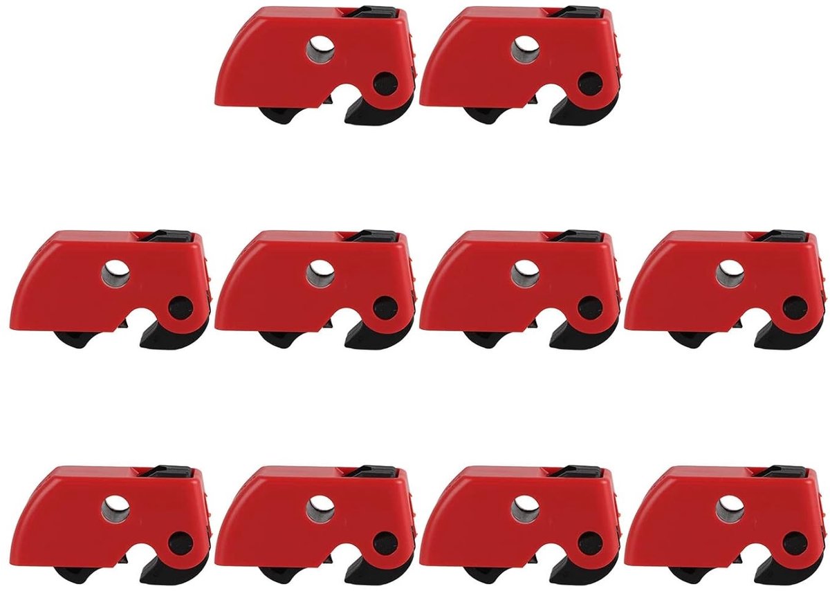 SnelShoppen - Locking Device voor Circuit Breakers, Duurzaam Circuit Breaker Slot, 10 Stuks, Hoog Beveiligd voor Industrieel Gebruik
