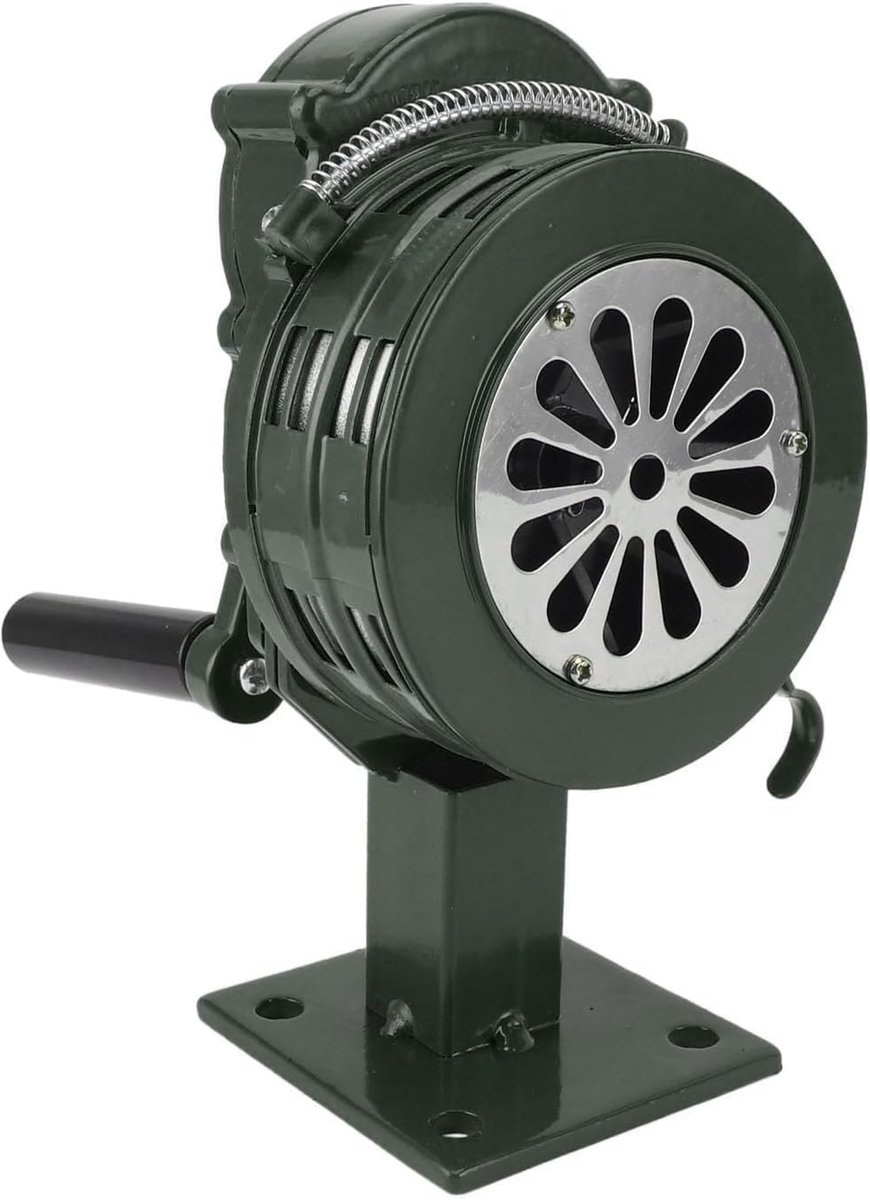 Handcrank Sirene 110dB - Compacte Metalen Sirene - Noodalarm voor Emergencies - Effectieve Waarschuwing - ShopVlot