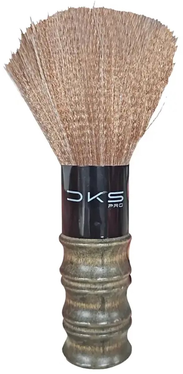 DKS Pro Nekkwast Wood W4 20cm – Houten Nekborstel met Zachte Nylon Haren