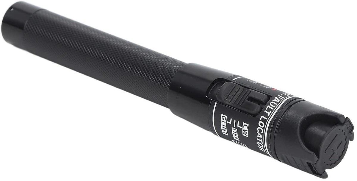 SnelShoppen - Visual Fault Locator 60MW 60KM Output Glasvezelkabel Tester Aluminium Pen Universele Interface Netwerk Kabel Tester voor Optische Vezels