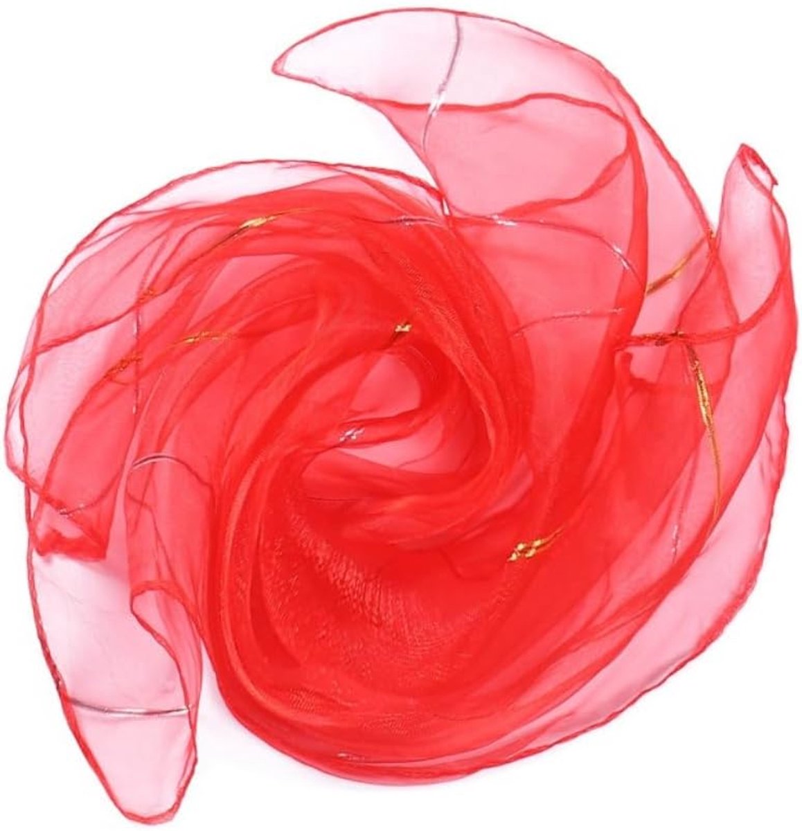 SnelShoppen - Set van 2 Vierkante Juggling Doeken 60 x 60 cm Zijdeachtige Doeken voor Dans, Juggling en Gymnastiek, Kleurrijke Sensory Doeken voor Kin