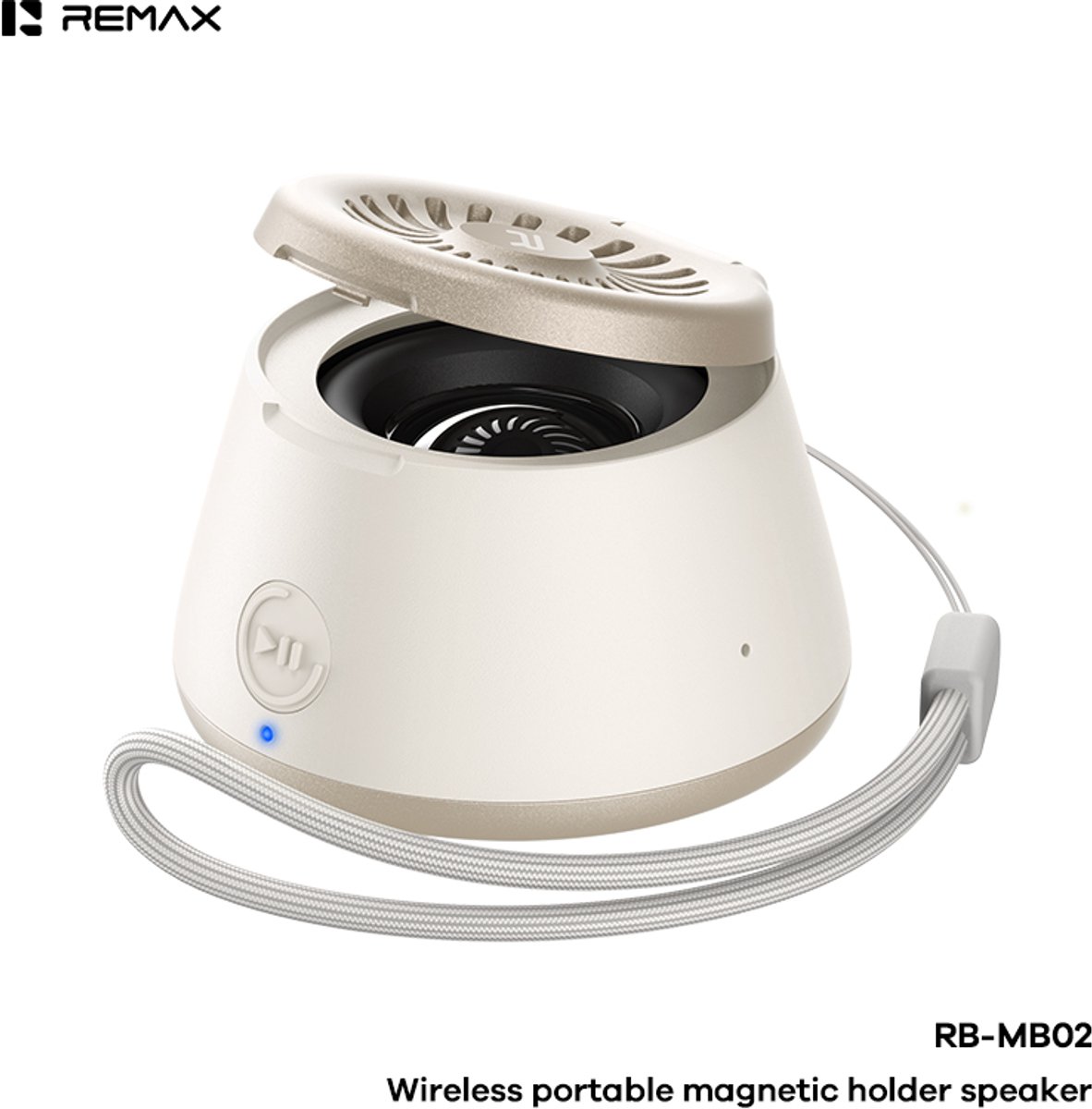 Remax RB-MB02 - Bluetooth speaker - 5W - Magnetisch met houder - Goud