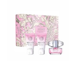 Versace Bright Crystal Giftset 150 ml - Edt Spray 50ml/Bath & Shower Gel 50ml/Body Lotion 50ml