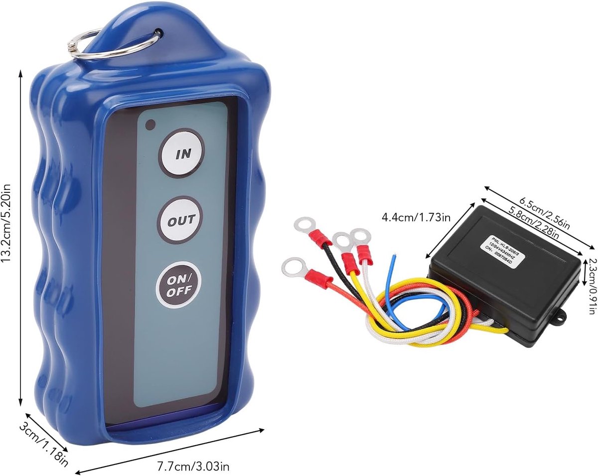 Draadloze Winch Controller Set - Universele Remote Control - 434MHZ Ontvanger - Betrouwbaar en Duurzaam - ShopVlot
