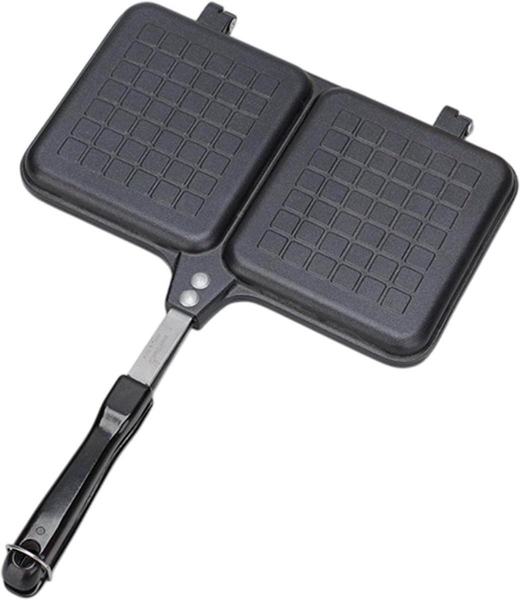 Tosti Apparaat - Sandwichmaker Grill - Snelle Maaltijden Maken - Dubbel Anti-aanbak Paneel - 25.5 cm Breed - Zwart
