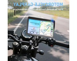 Motorfiets CarPlay Scherm - Navigatie Dashcam - Motor Navigatie - Handschoen Vriendelijk Touchscreen - 5.4 x 3.6 inch - Zwart