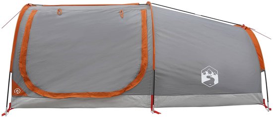 vidaXL - Hiking - Tent - Waterdicht - 1-persoons - Grijs - en - Oranje van Vidaxl — afbeelding 5