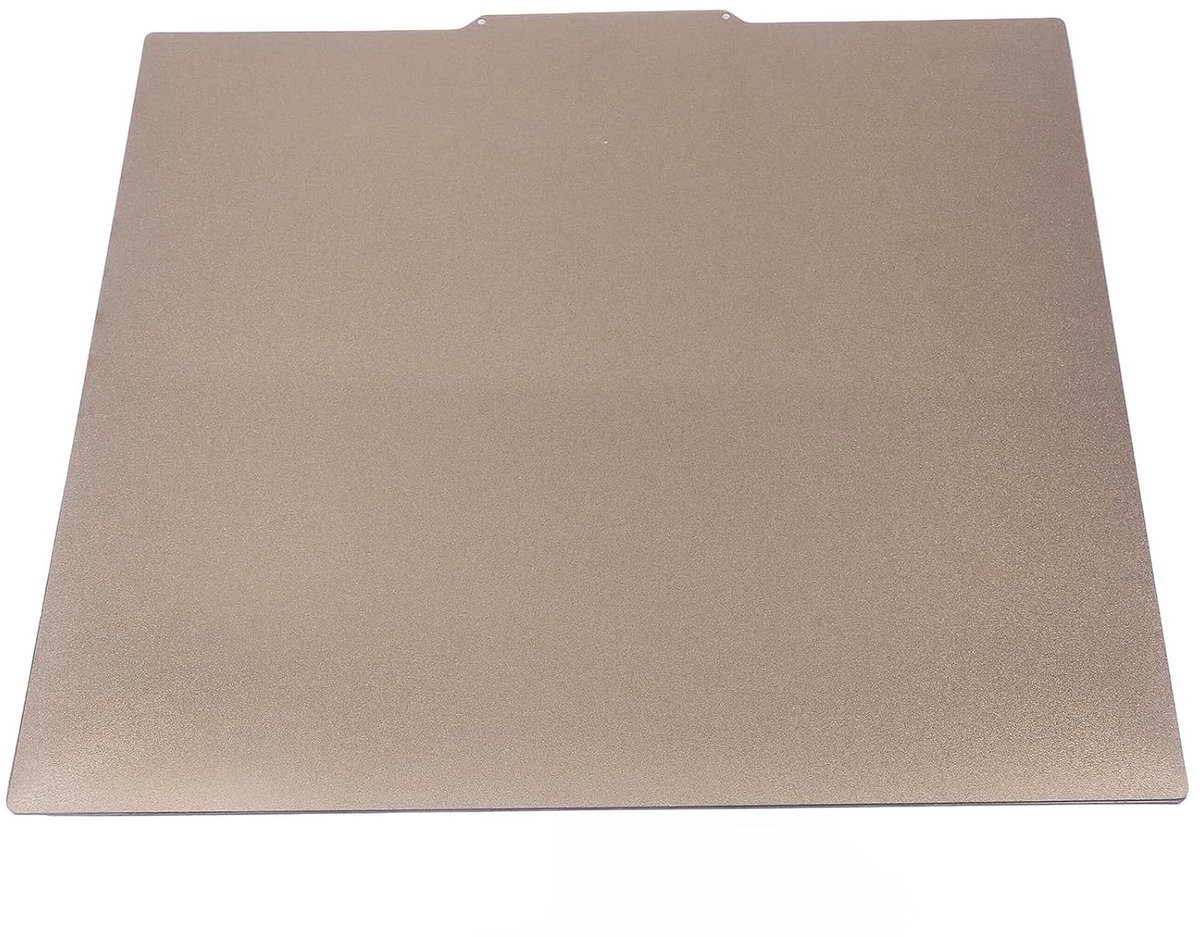 SnelShoppen - Dubbelzijdige Textuur PEI Veer Staal Constructieplaat Magnetisch 470x470MM, Geschikt voor CR10, PLA, PETG, ABS, Eenvoudige Print Verwijd