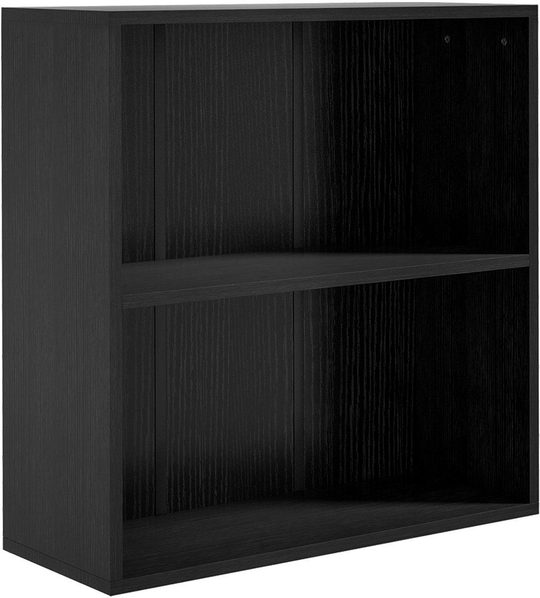 HOMCOM Boekenplank - Spaanplaat - 60x24x63cm - Zwart