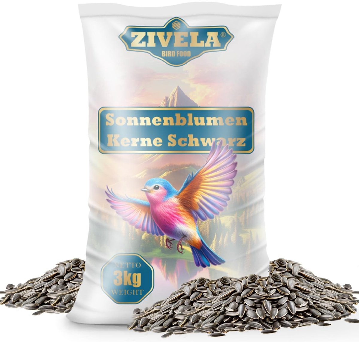 Solidchoice - Zwarte Zonnebloempitten 3 kg voor Wilde Vogels