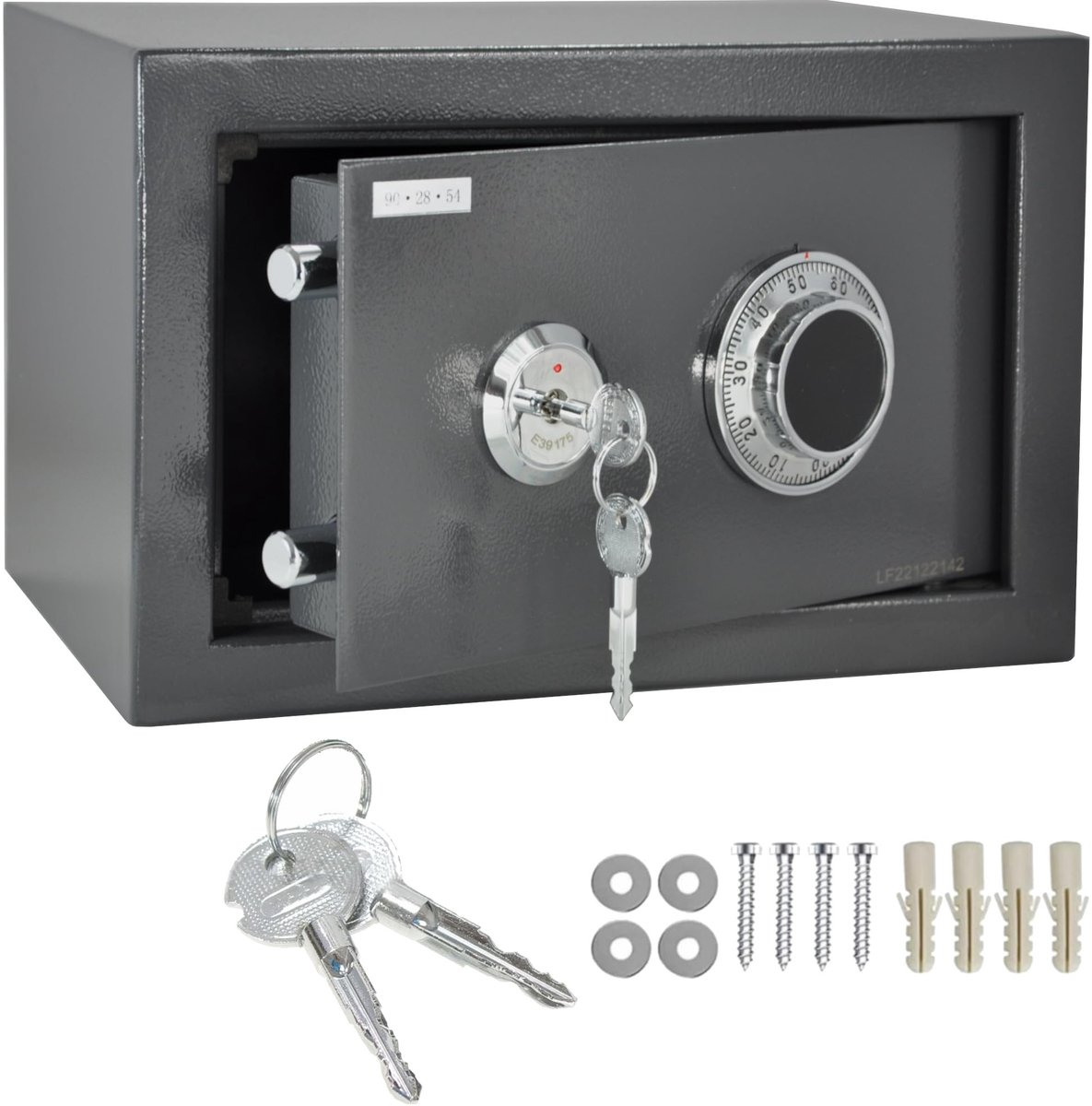 Solidchoice - Mechanische Meubelkluis met Combinatieslot en Dubbelbaardslot
