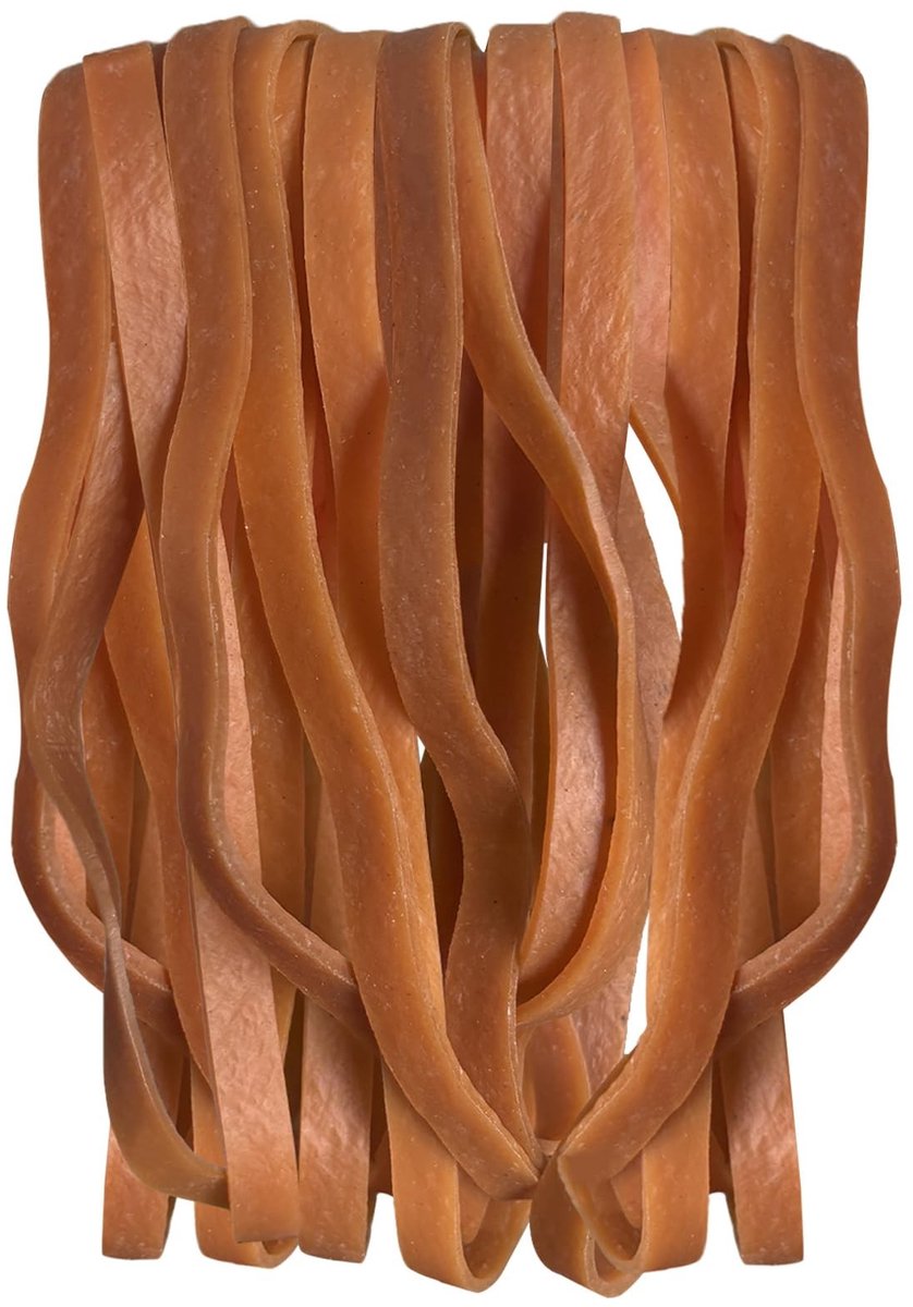 Solidchoice - 15 Stuks Grote Elastieken van Natuurlijk Rubber - 130 mm x 8 mm voor Thuis en Kantoor