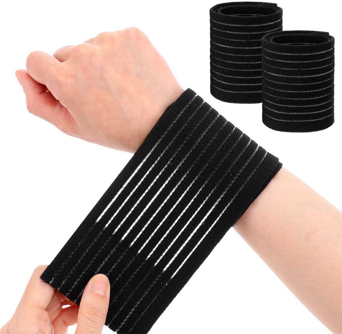 Solidchoice - Set van 2 Elastische Polsbandages voor Sport
