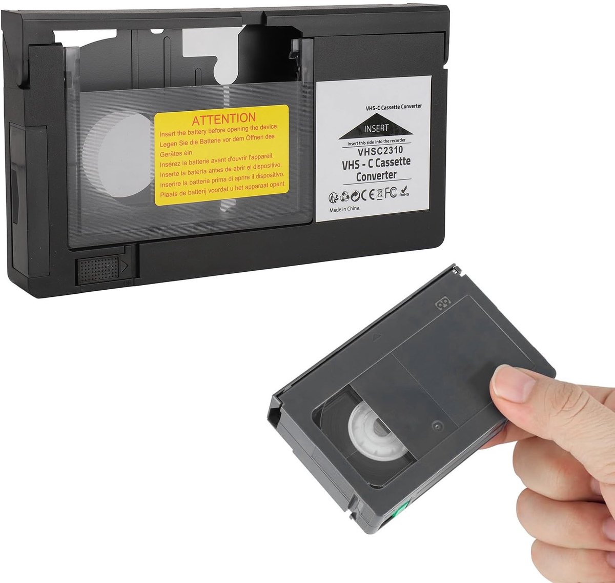Solidchoice - VHS-C Cassette Adapter voor Video-opnames