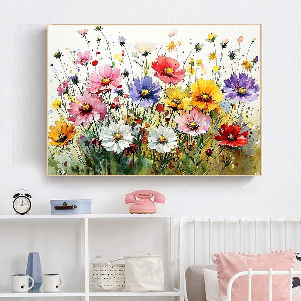Casalora Diamond Painting Volwassenen & Kinderen - Pakket Volledig - Bloemenserie C - 30x40cm