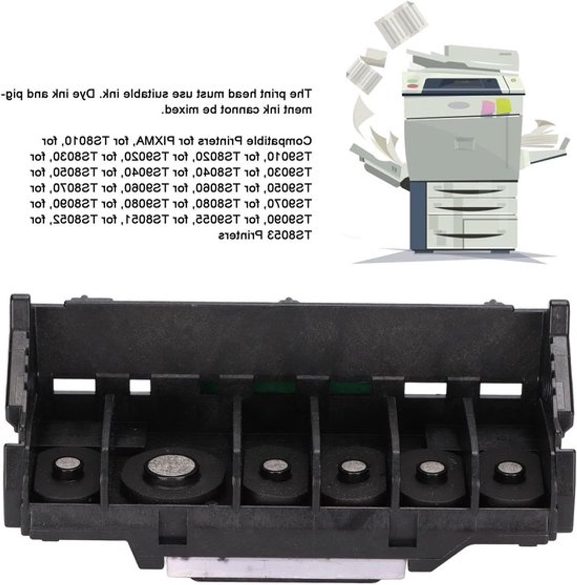 Printkop Vervanging QY6-0090 met Beschermende Case voor Canon IP7210, TS8020, TS9020 en Meer - Printhead Accessoires voor Hoge Kwaliteit Afdrukken
